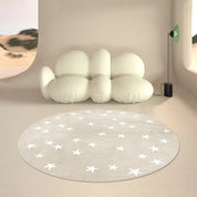 Tapete Infantil Redondo Corações e Estrelas Tapete Infantil 08 Kabannas Modelo 09 80x80 