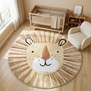 Tapete Infantil Redondo Macio Leão Tapete Infantil 02 Kabannas Leão 80x80 