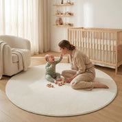 Tapete Infantil Redondo Macio Off-White Tapete Infantil 03 Kabannas 