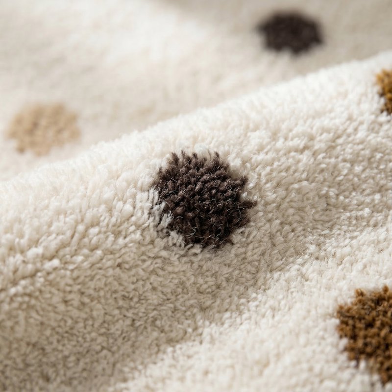 Tapete Infantil Redondo Poá Boho Tons Neutros Tapete Infantil 23 Kabannas 