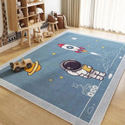 Tapete Infantil Retangular Quarto de Menino Astronauta Tapete Infantil 11 Kabannas Modelo 01 50x80 