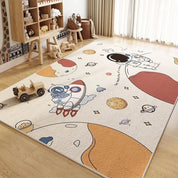 Tapete Infantil Retangular Quarto de Menino Astronauta Tapete Infantil 11 Kabannas Modelo 02 50x80 