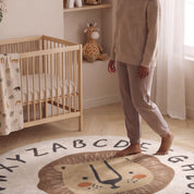 Tapete Redondo Infantil Alfabeto Leão Safari Tapete Infantil 16 Kabannas 