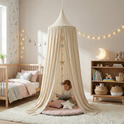 Tenda Dossel Infantil de Algodão para Quarto de Criança