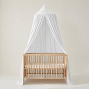 Tenda Dossel Infantil de Algodão para Quarto de Criança Tenda Dossel 01 Kabannas Branco 270x65 cm 