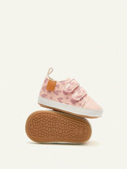Tênis Bebê Menina Sneaker Velcro Duplo Estampa Coração 001 Tênis Infantil 09 Kabannas 