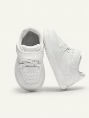 Tênis Infantil Bebê Estilo Sneaker Velcro e Cadarço Couro 001 Tênis Infantil 06 Kabannas Branco 18 