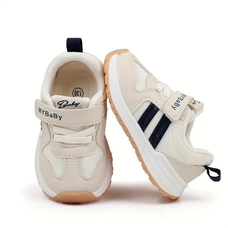 Tênis Infantil Bebê Menino Menina Velcro Sola Antiderrapante Macia Respirável Calçado Infantil 04 Kabannas Azul escuro 18 