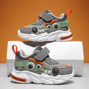 Tênis Infantil Casual Masculino Design Monstro Velcro Sola Macia Antiderrapante EVA Calçado Infantil 02 Kabannas Cinza 21 