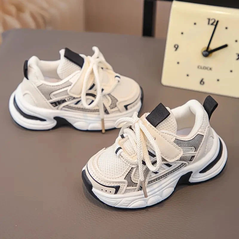 Tênis Infantil Feminino Casual Cano Baixo Respirável Sola EVA Cadarço Calçado Infantil 07 Kabannas 