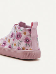 Tênis Infantil Menina Cano Alto Floral 004 Tênis Infantil 15 Kabannas 