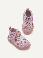 Tênis Infantil Menina Cano Alto Floral 004 Tênis Infantil 15 Kabannas 