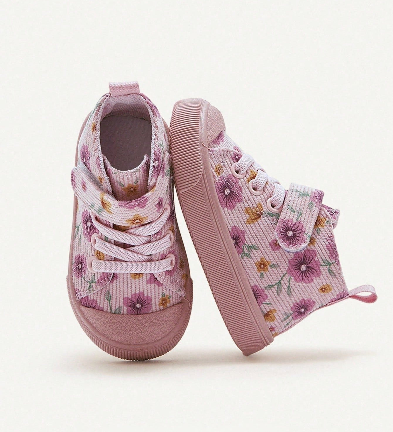 Tênis Infantil Menina Cano Alto Floral 004 Tênis Infantil 15 Kabannas Rosa 18 