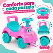 Volante, assento e rodas da Totokinha