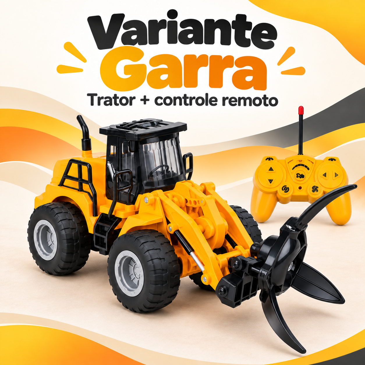 Garra do trator de controle remoto
