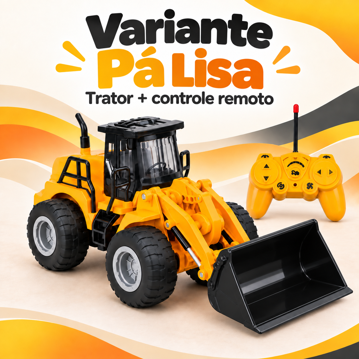 Pá Lisa do trator de controle remoto