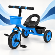 Triciclo infantil azul sem empurrador