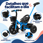 Detalhes do triciclo infantil