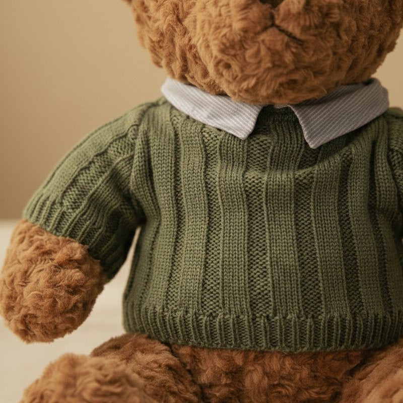 Urso de Pelúcia Vintage Grande e Elegante Brinquedo de Pelúcia 13 Kabannas 