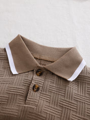 Conjunto Infantil Masculino 2 Peças Polo e Shorts Jacquard