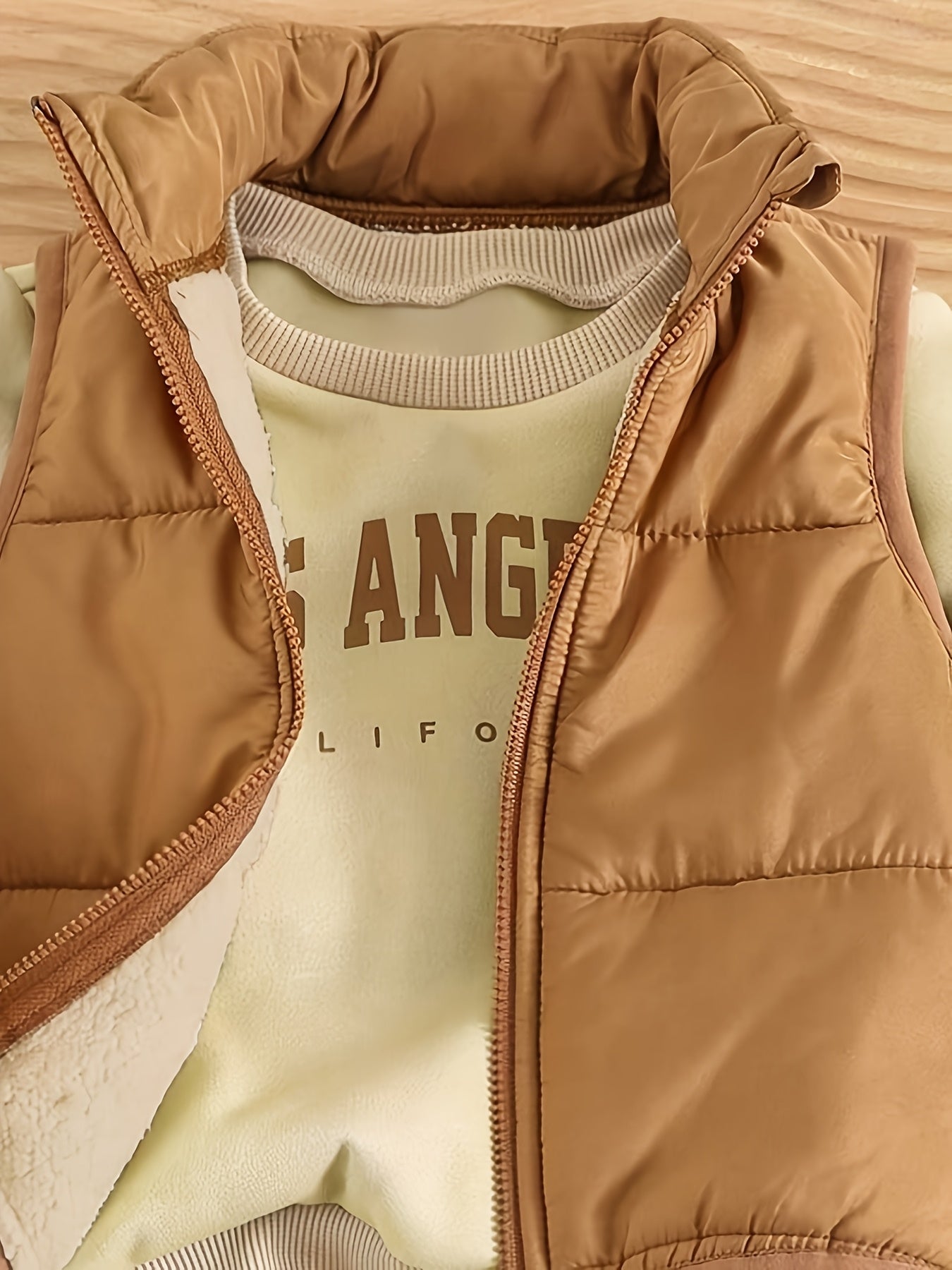 Conjunto Bebê Menino 3 Peças Moletom Los Angeles Calça e Colete