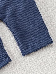 Conjunto Bebê Menino 2 Peças Camiseta Manga Longa Urso e Jardineira Bombazine