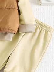 Conjunto Bebê Menino 3 Peças Moletom Los Angeles Calça e Colete