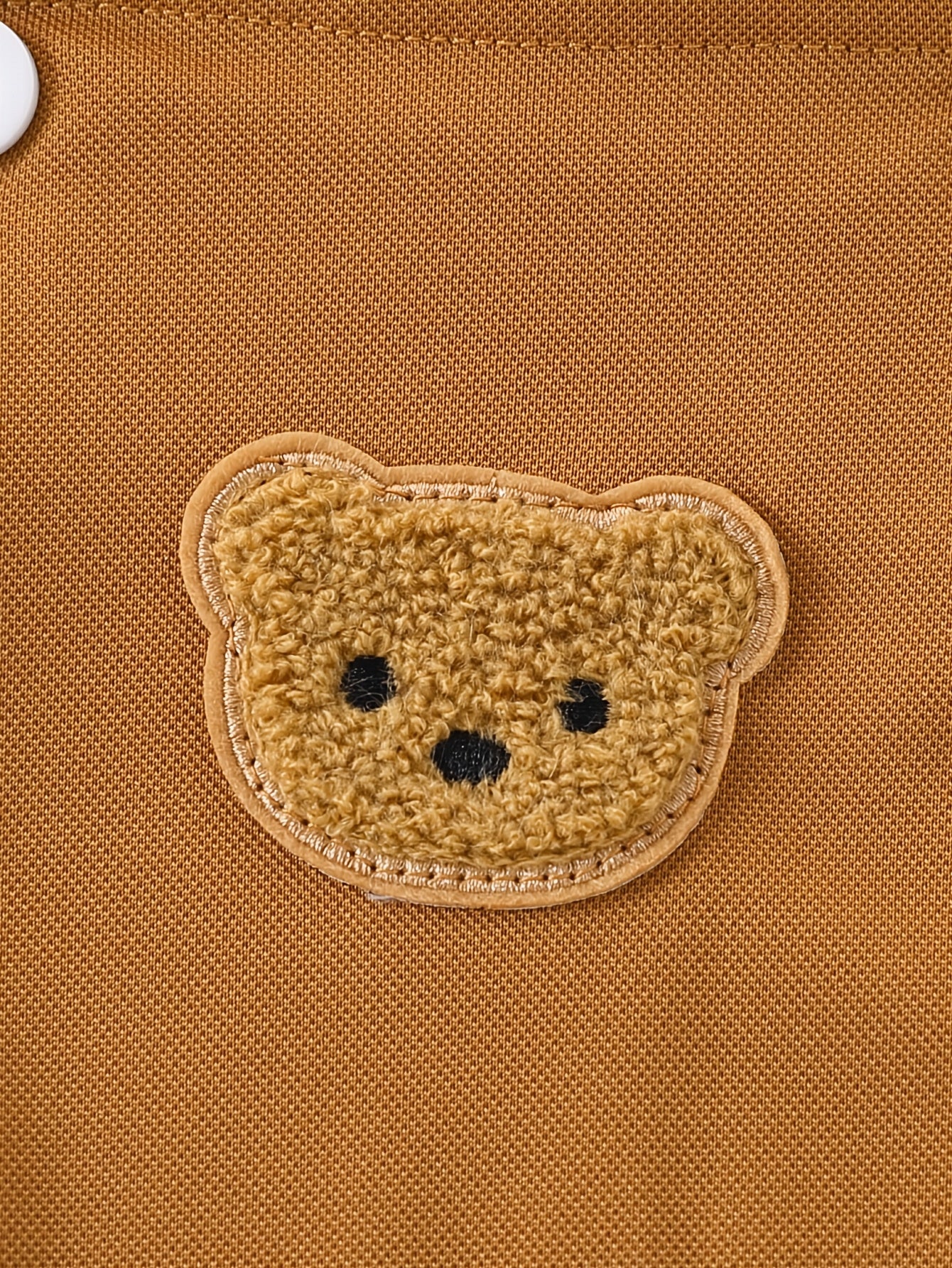 Conjunto 2 Peças Bebê Menino Body Polo e Macacão Suspensório Urso