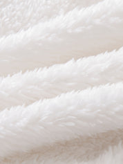 Conjunto Bebê 3 Peças Jaqueta de Pelúcia com Capuz Urso Body e Calça Canelada