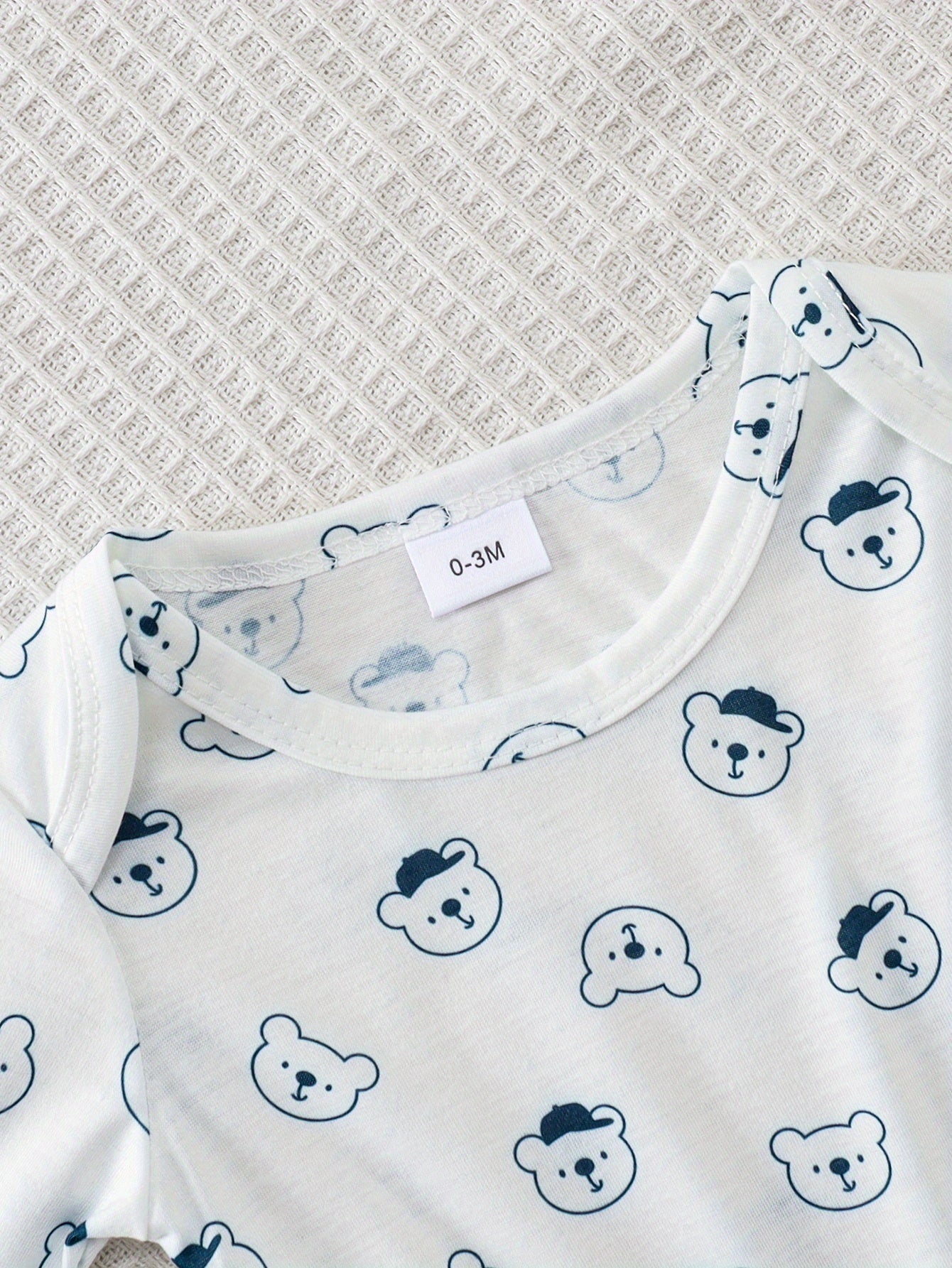 Conjunto Bebê Menino 2 Peças Camiseta Manga Longa Urso e Jardineira Bombazine