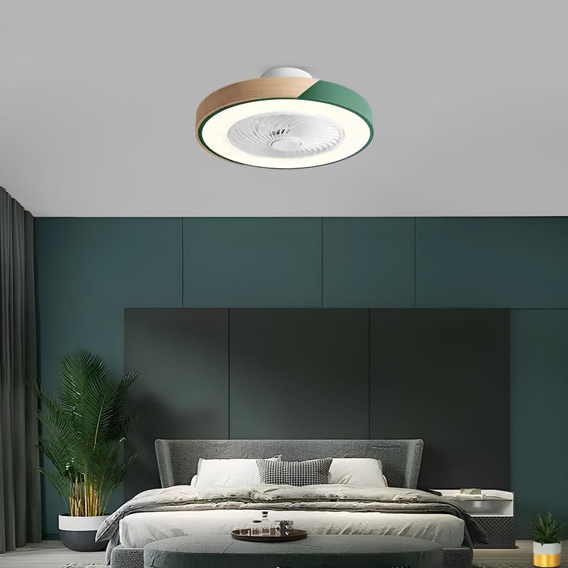 Ventilador de Teto Moderno com Iluminação - NordicWood Kabannas 