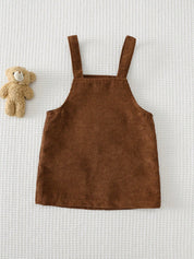 Vestido Avental Bebê Menina Aplique Urso Bordado Laço 001 Vestido Menina 06 Kabannas 