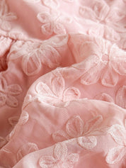 Vestido Bebê Manga Bufante Floral 3D Decote Quadrado 004 Vestido Menina 23 Kabannas 