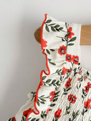 Vestido Bebê Menina Floral Babado em Camadas 004 Vestido Menina 29 Kabannas 