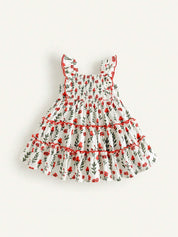 Vestido Bebê Menina Floral Babado em Camadas 004 Vestido Menina 29 Kabannas 