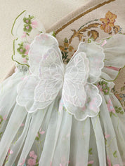 Vestido Bebê Menina Tule Bordado Floral 004 Vestido Menina 34 Kabannas 