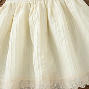 Vestido de Bebê Menina com Gola de Boneca e Manga Puff Vestido Menina 12 Kabannas 