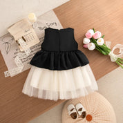 Vestido de Princesa para Meninas com Laço e Lantejoulas Vestido Menina 15 Kabannas 