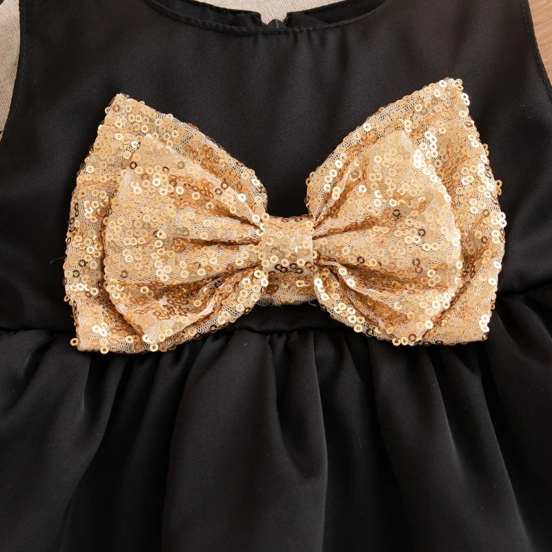 Vestido de Princesa para Meninas com Laço e Lantejoulas Vestido Menina 15 Kabannas 