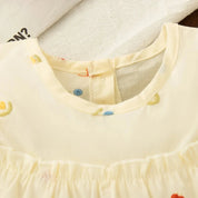 Vestido Infantil Floral com Bolsa Vestido Menina 07 Kabannas 