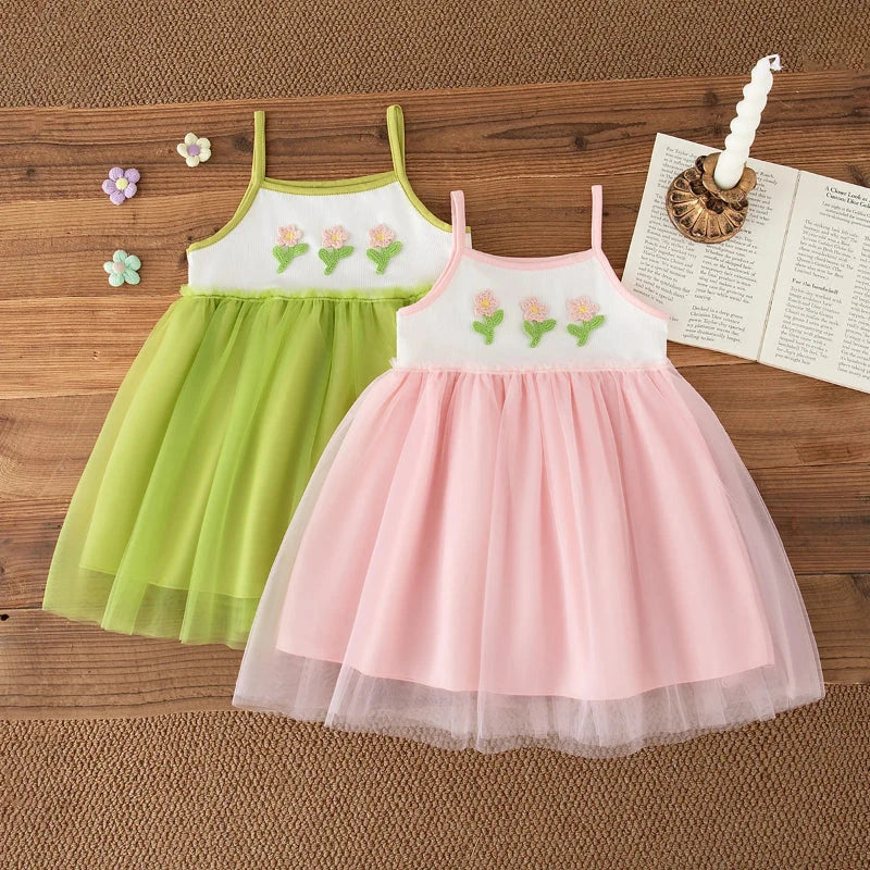 Vestido Infantil Floral de Verão para Meninas Vestido Menina 11 Kabannas 