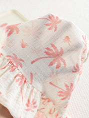 Vestido Infantil Menina Frente Única Estampa Tropical Coqueiro 005 Vestido Menina 03 Kabannas 