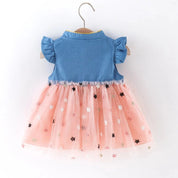 Vestido Princesa de Manga Voadora para Bebês Vestido Menina 06 Kabannas 