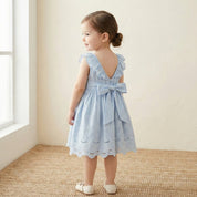 Vestido Princesa Floral Infantil - Verão Elegante Moda Vintage Infantil 10 Kabannas 